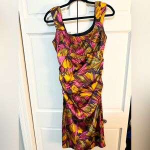 Ruched London Times dress